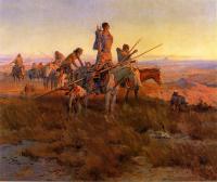 Charles Marion Russell - In the Wake of the Buffalo Hunters